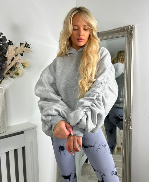 Lidia Ruched Oversized Hoodies