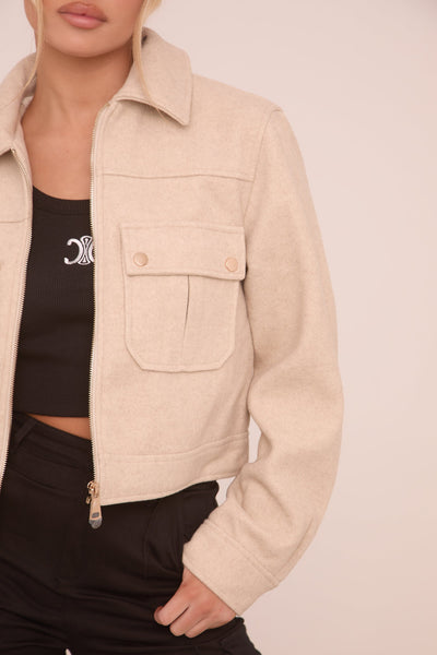 Dalia Wool Zipper Jackets