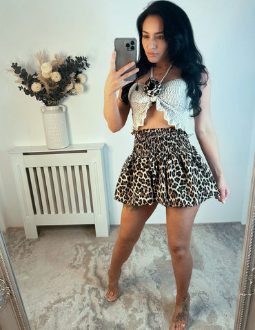 Zita Leopard Puff Skirt & Top