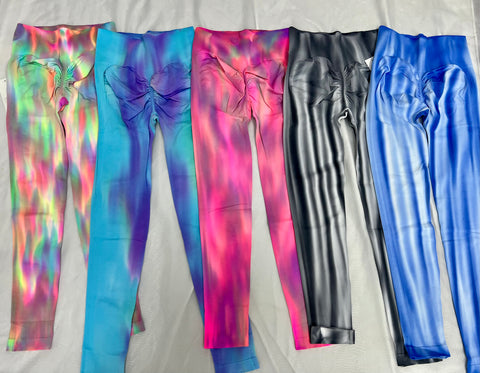 Tammy Tie Dye Ruch Bum Leggings