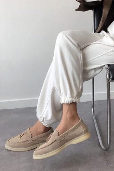 Suede Tassel Loafers