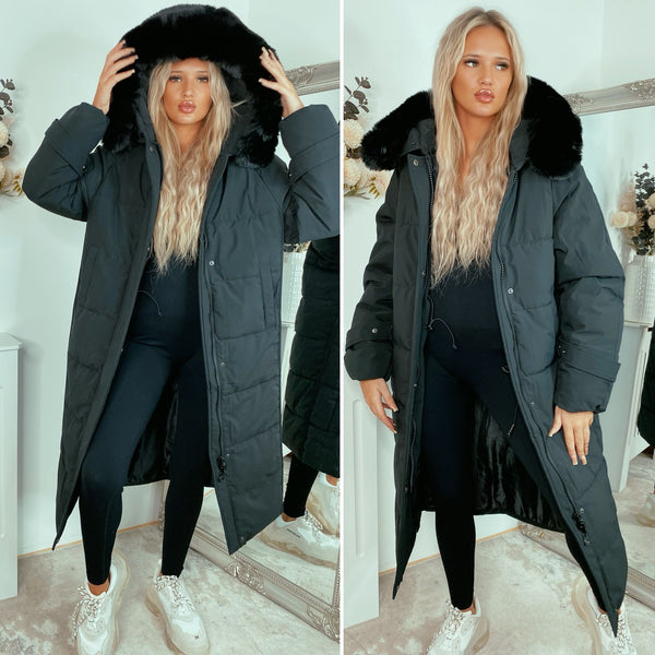 Cally Faux Fur Padded Coats