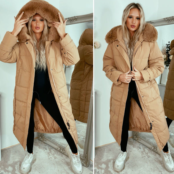 Cally Faux Fur Padded Coats