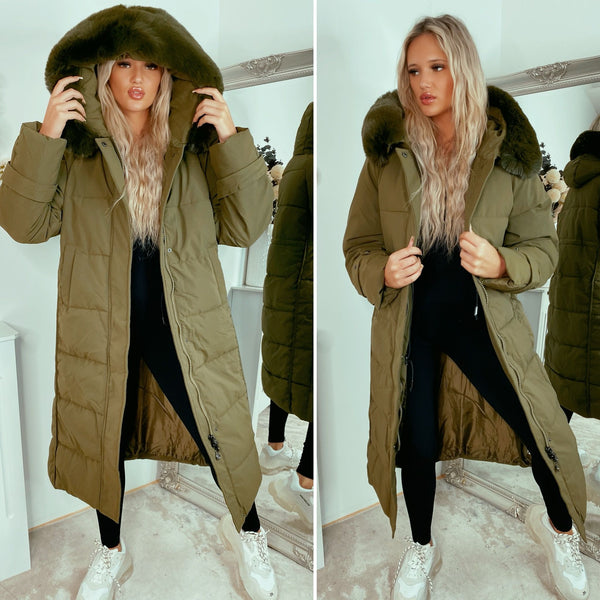 Cally Faux Fur Padded Coats