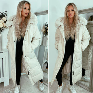 Cally Faux Fur Padded Coats