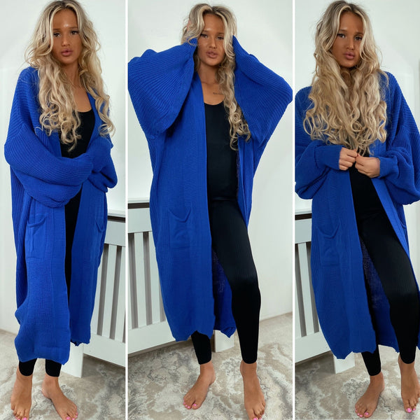 Ellie Oversized Knit Balloon Maxi Cardigan